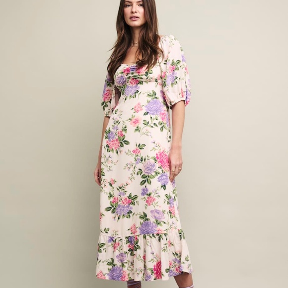 Nobody'S Child Dresses & Skirts - Nobody's Child Floral Darcie Midi Dress Size UK 6 (USA 2) NWT